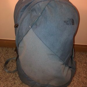 NORTH FACE SMALL BLUE BACKPACK